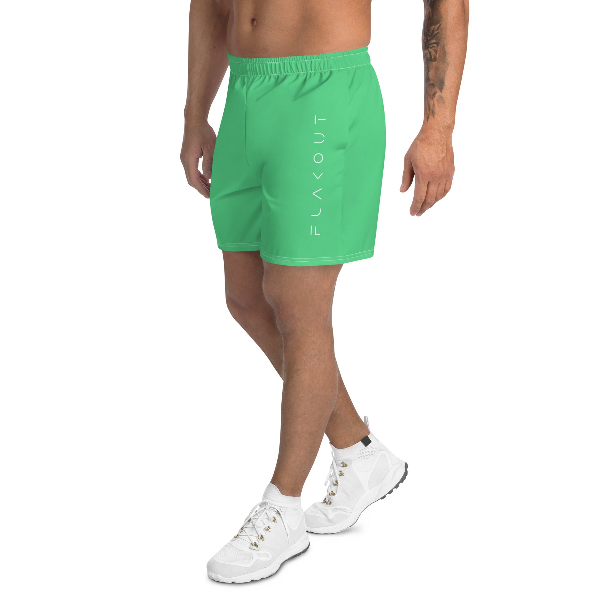 Serene Seagrass Men's Recycled Athletic Shorts - FLAKOUT