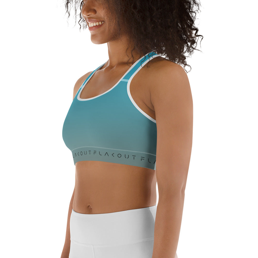 Aqua Skyline Women's Sports Performance Bra - FLAKOUT