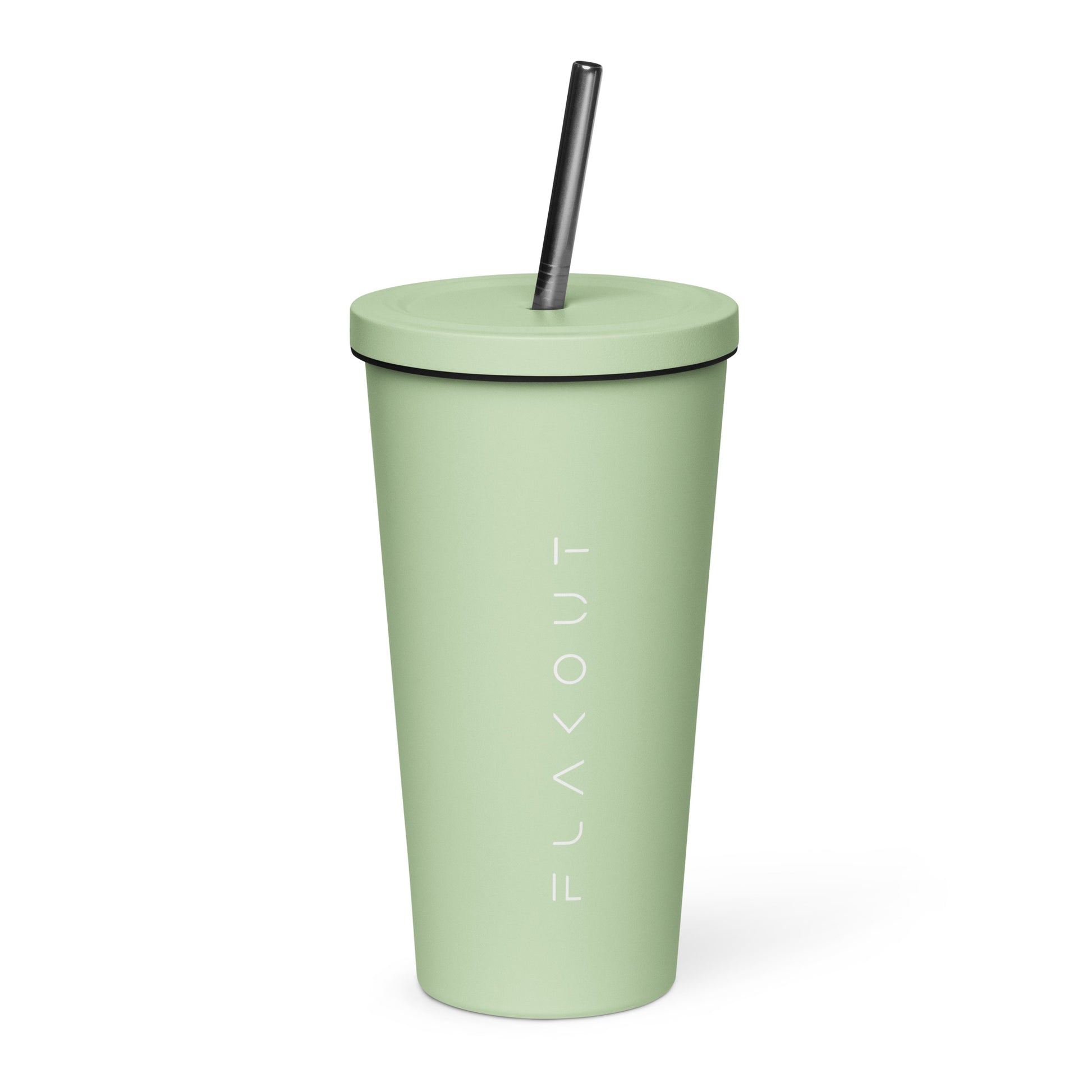 Vivid Existence Live Your Life Insulated Tumbler With A Straw - FLAKOUT