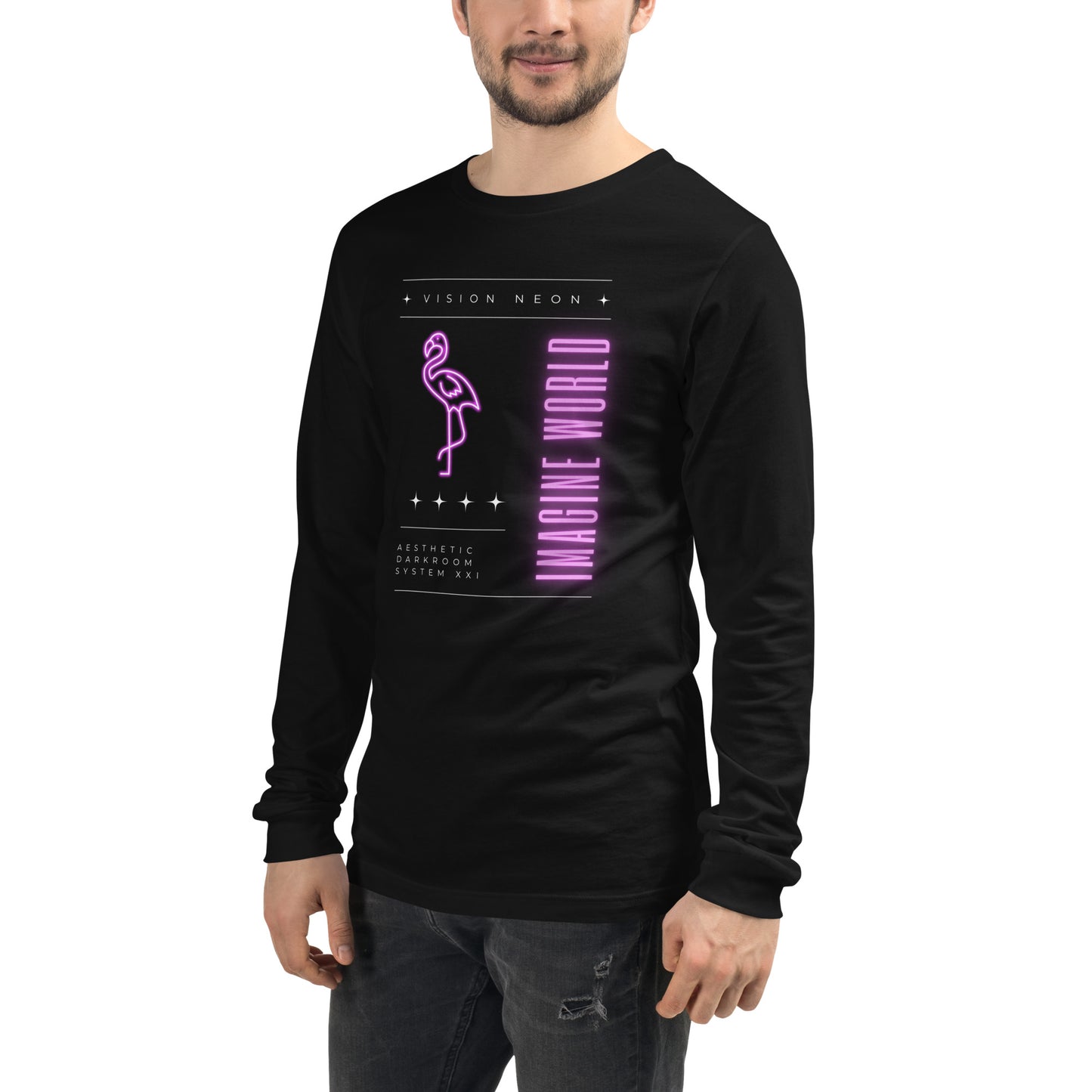 Vision Neon Utopia Long Sleeve Tee - FLAKOUT