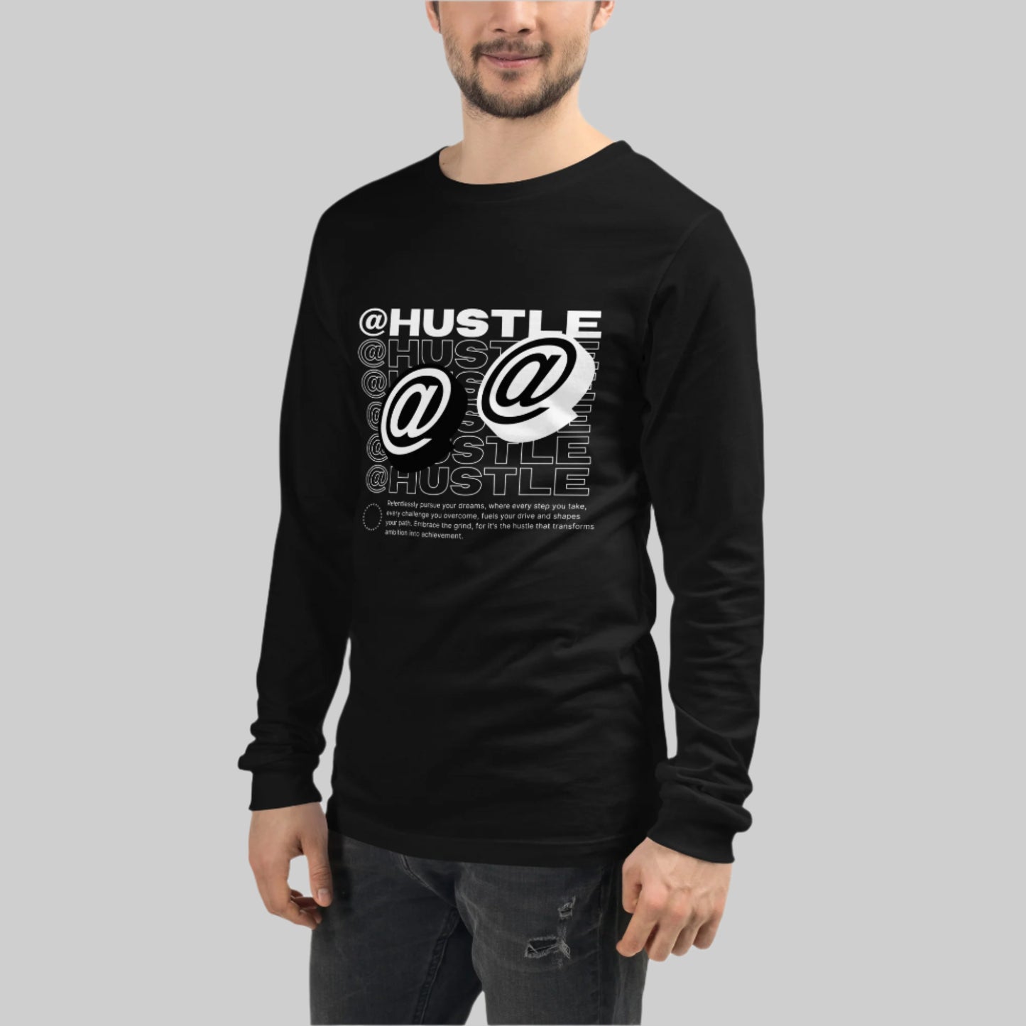 @Hustle Unisex Long Sleeve Shirt - FLAKOUT