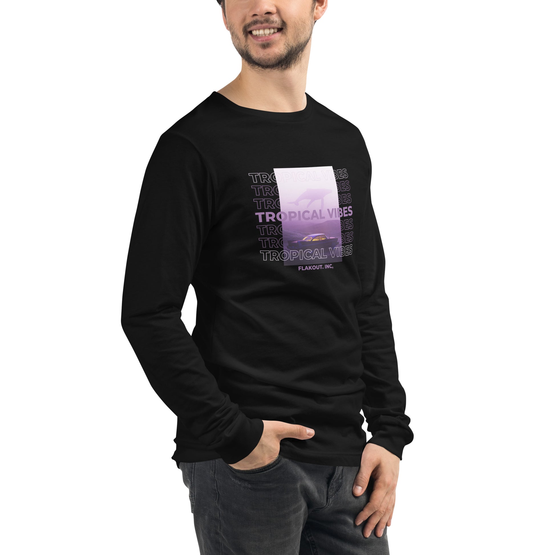 Tropical Vibes Odyssey Long Sleeve Tee - FLAKOUT