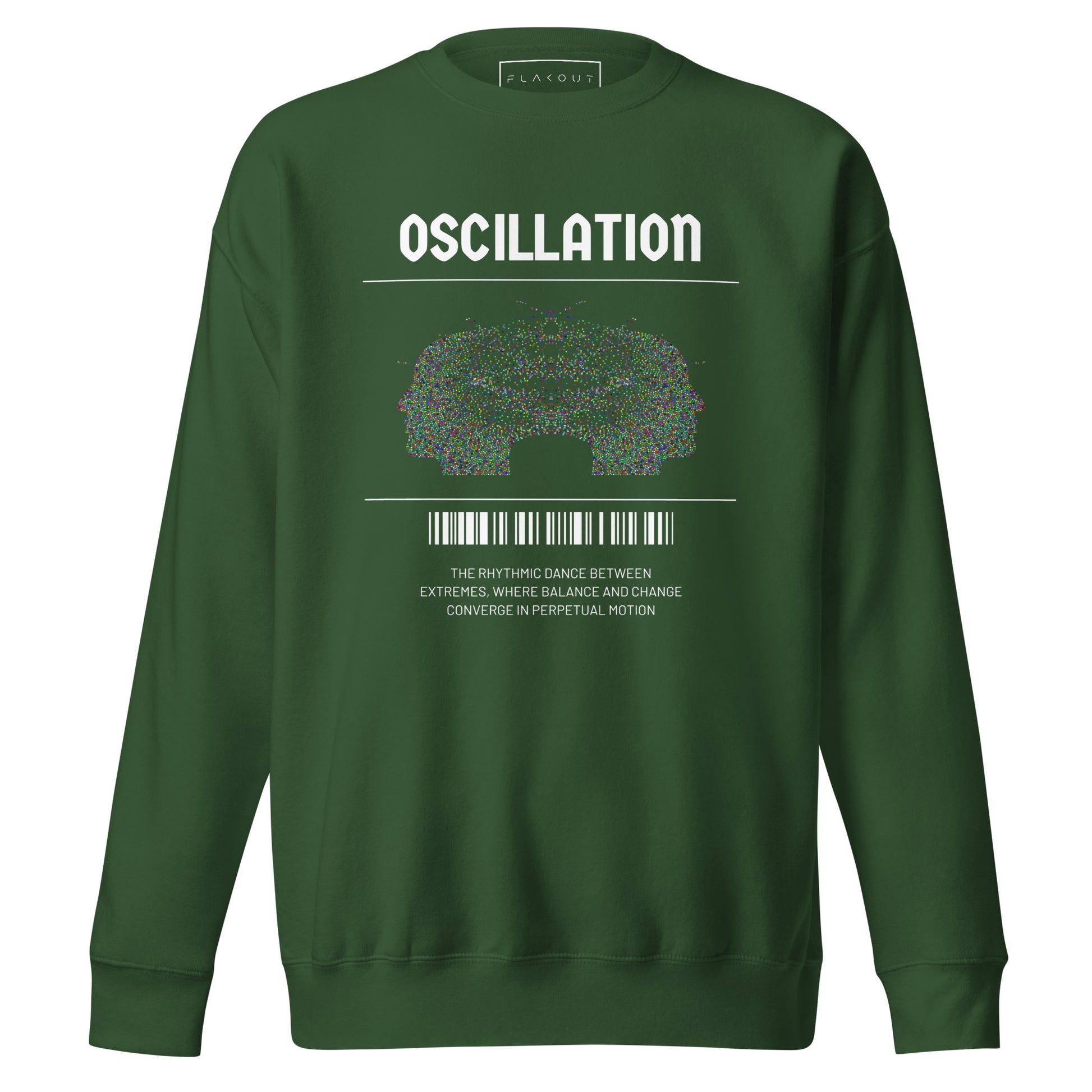 Oscillation Unisex Fleece Sweatshirt - FLAKOUT