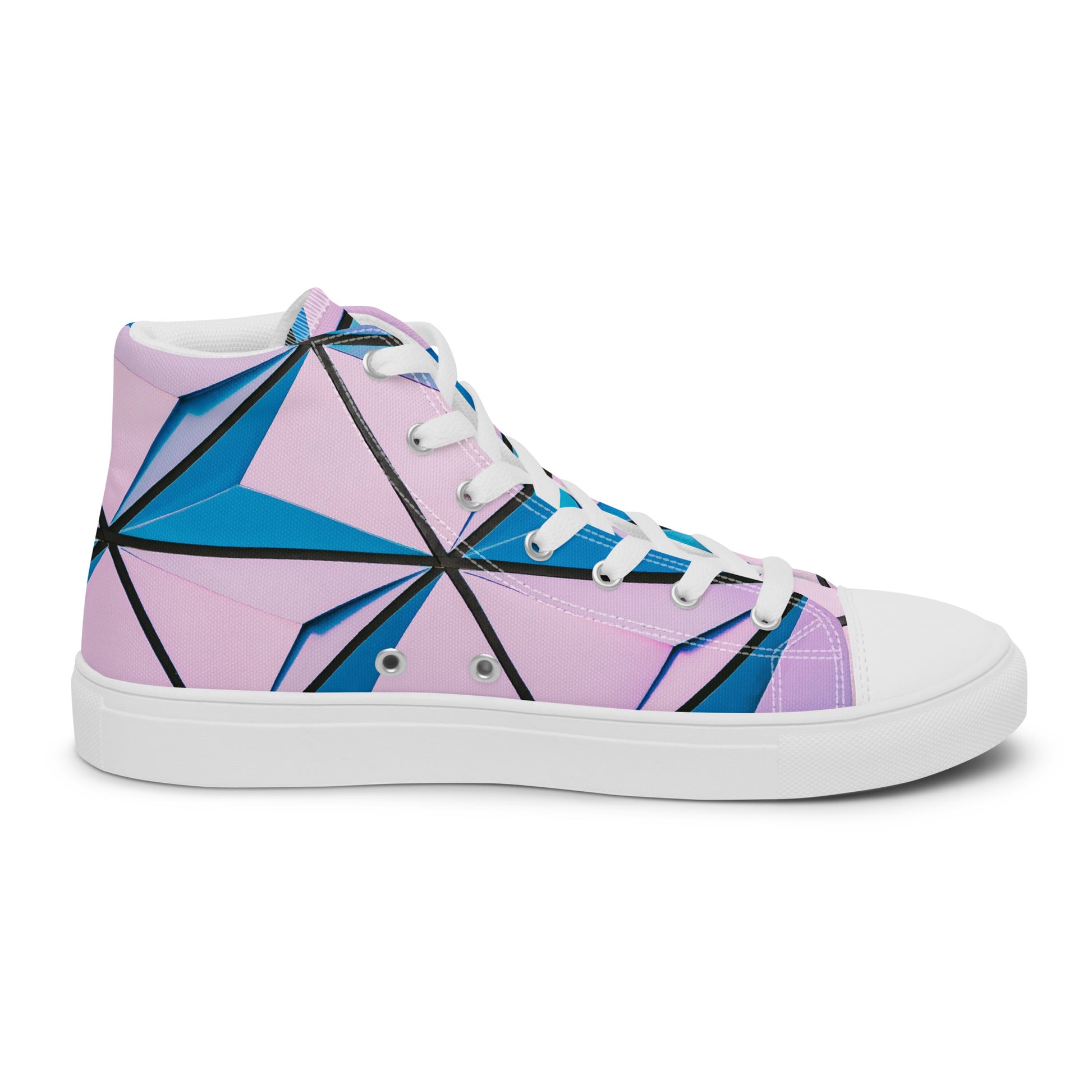 Lineage Of Angles Women's High Top Canvas Shoes - FLAKOUT