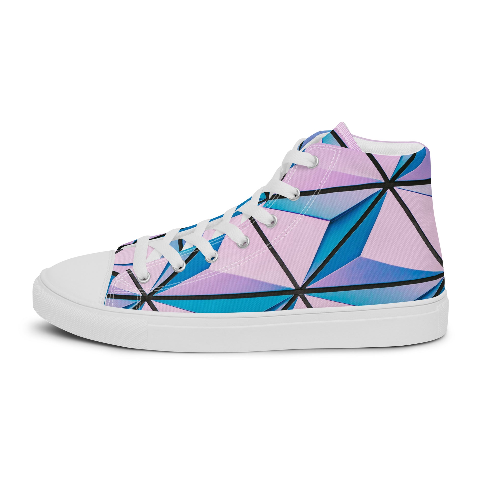 Lineage Of Angles Women's High Top Canvas Shoes - FLAKOUT