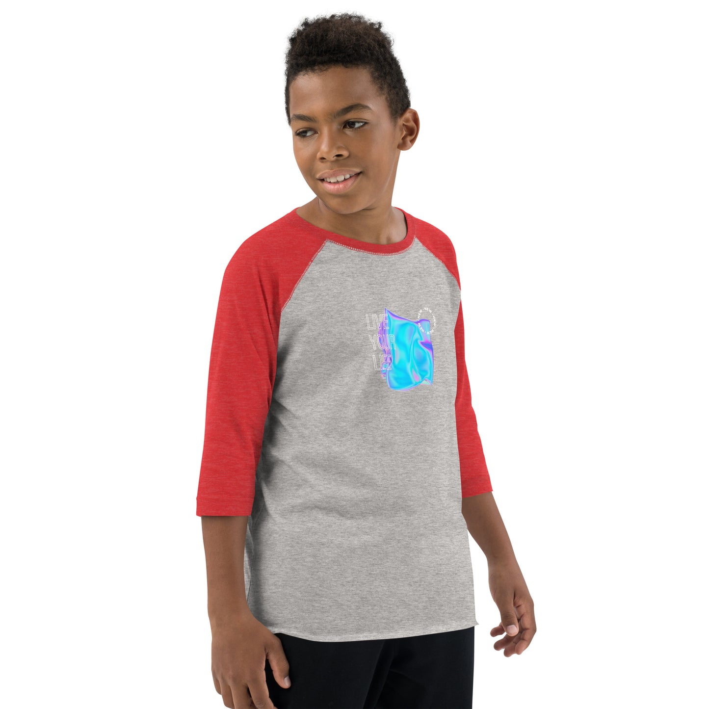 Vivid Existence Live Your Life Kid's Long Sleeve Shirt - FLAKOUT