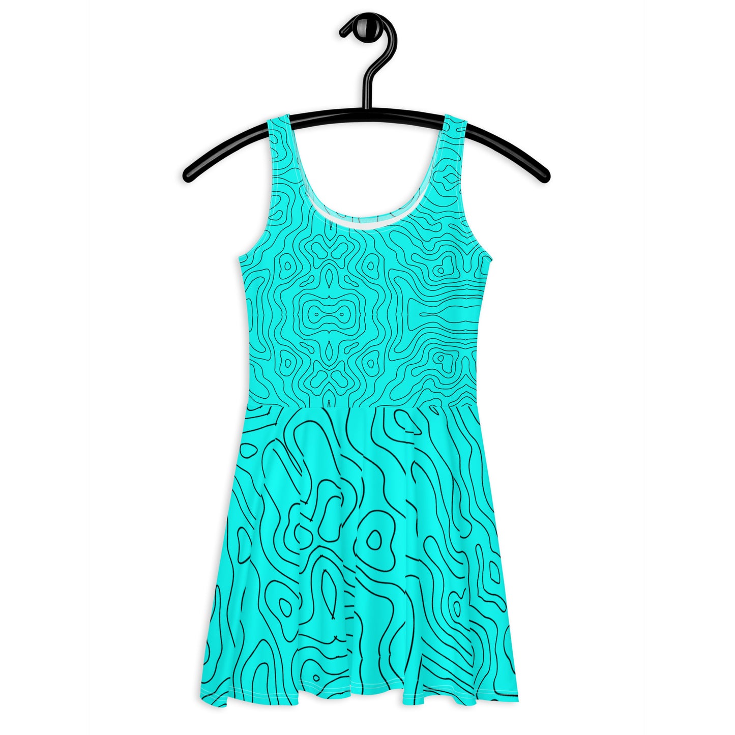 Blue Abyss Women's Skater Dress - FLAKOUT