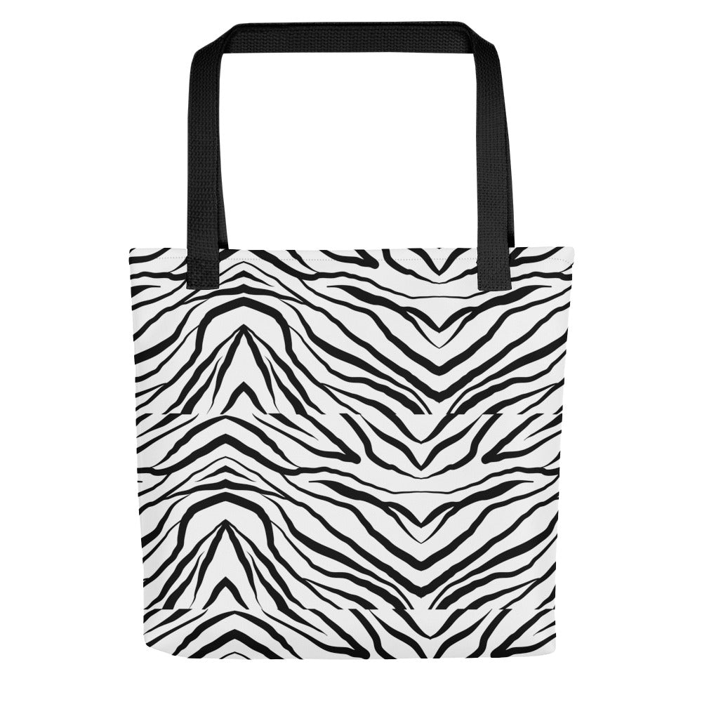 Striped Zebra Vibrance Tote Bag - FLAKOUT