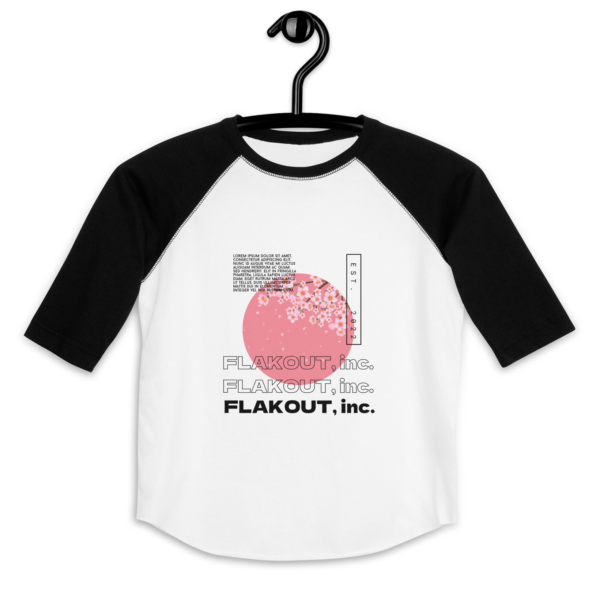 Zen Blossom Kid's Baseball Shirt - FLAKOUT