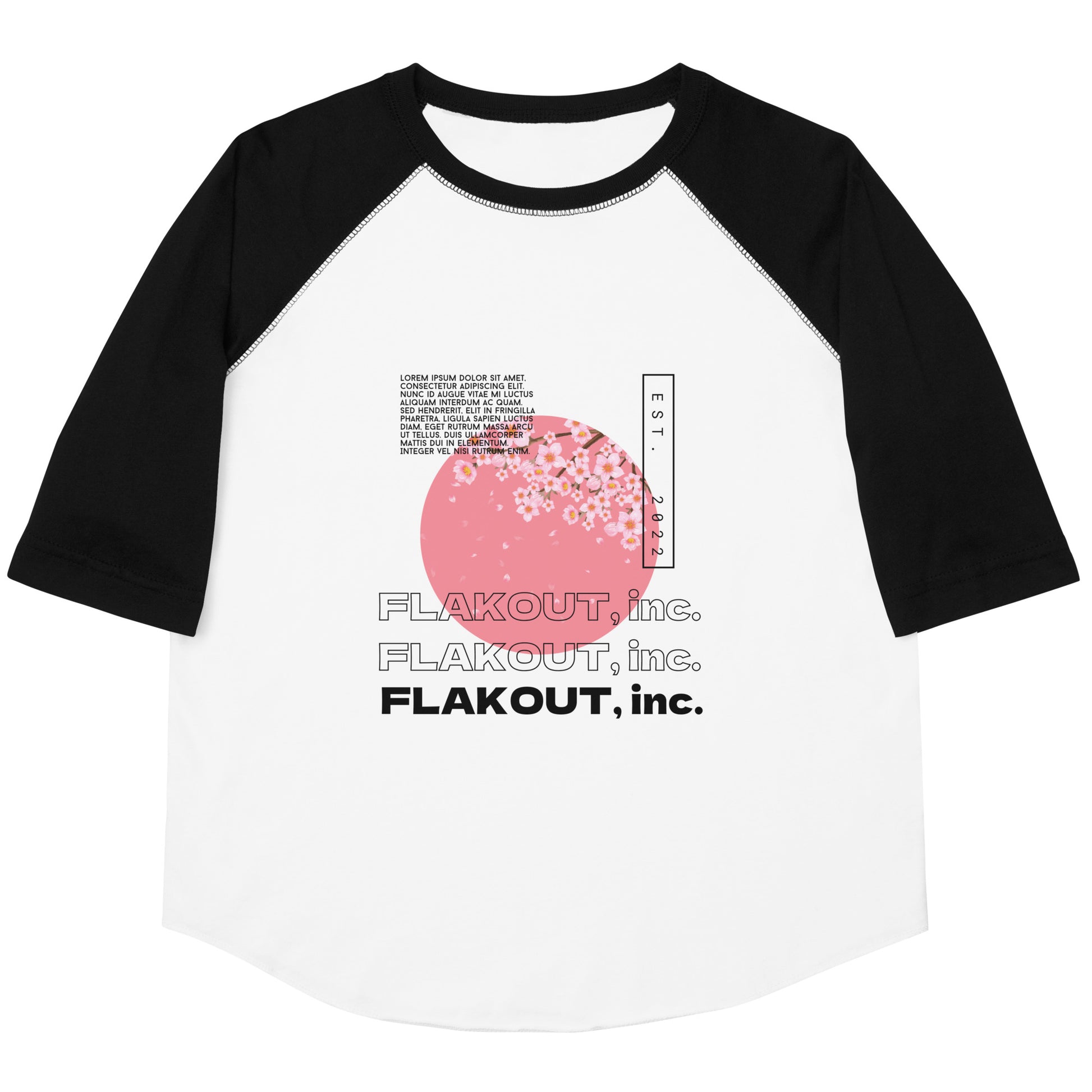 Zen Blossom Kid's Baseball Shirt - FLAKOUT